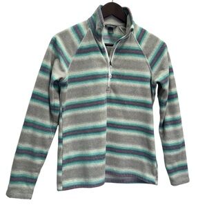Eddie Bauer Striped Fleece 1/4 Zip Size XS